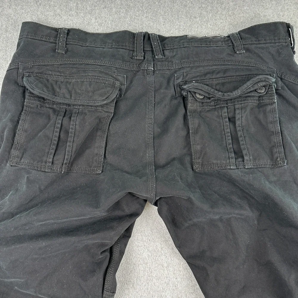 Jordan Craig Cargo Pants Men 42/34 Black 5656M.2 Cotton Utility Tactical Pockets